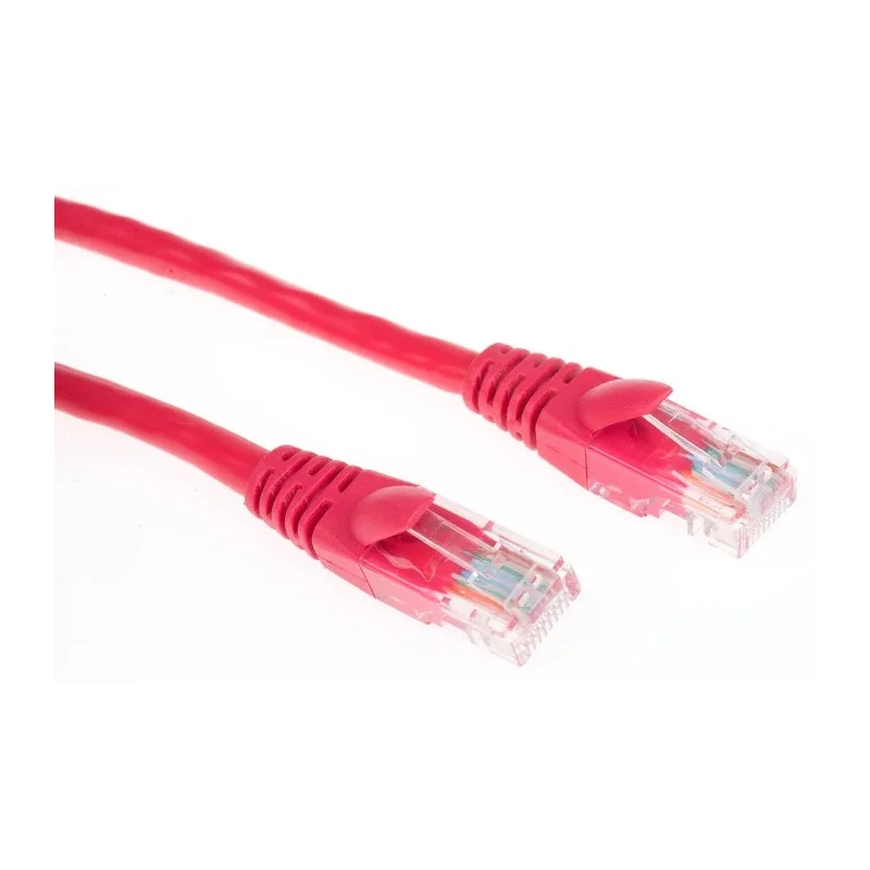RS PRO Cat5e Ethernet Cable 10 m Red RJ45 Male to RJ45 Male U/UTP PVC 556-405