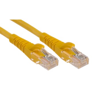 RS PRO Cat5e Ethernet Cable 1 m Yellow RJ45 Male to RJ45 Male U/UTP Low Smoke Zero Halogen 556-821