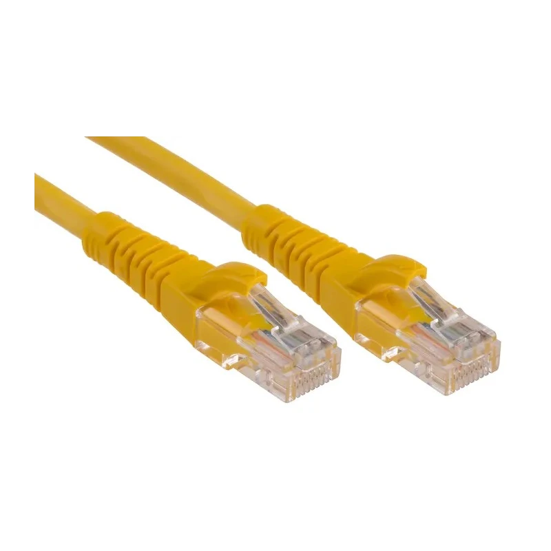 RS PRO Cat5e Ethernet Cable 1 m Yellow RJ45 Male to RJ45 Male U/UTP Low Smoke Zero Halogen 556-821