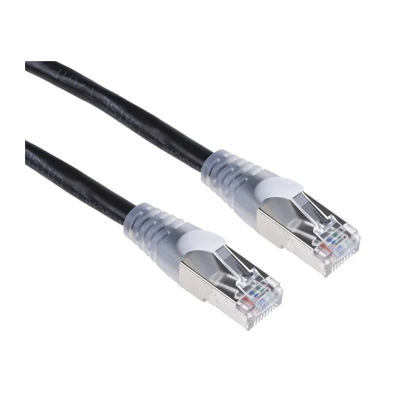 RS PRO Cat5e Ethernet Cable RJ45 Male to RJ45 Male Shielded PVC Jacket Black 10 m 30V 26 AWG 556-926