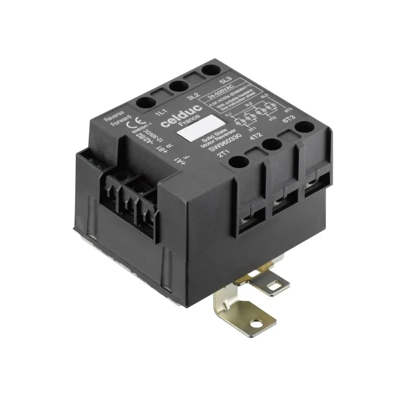 Celduc SG9-SV9-SW9 Series Solid State Relay 8.5 Arms Load 500 V AC Load DIN Rail Mount 