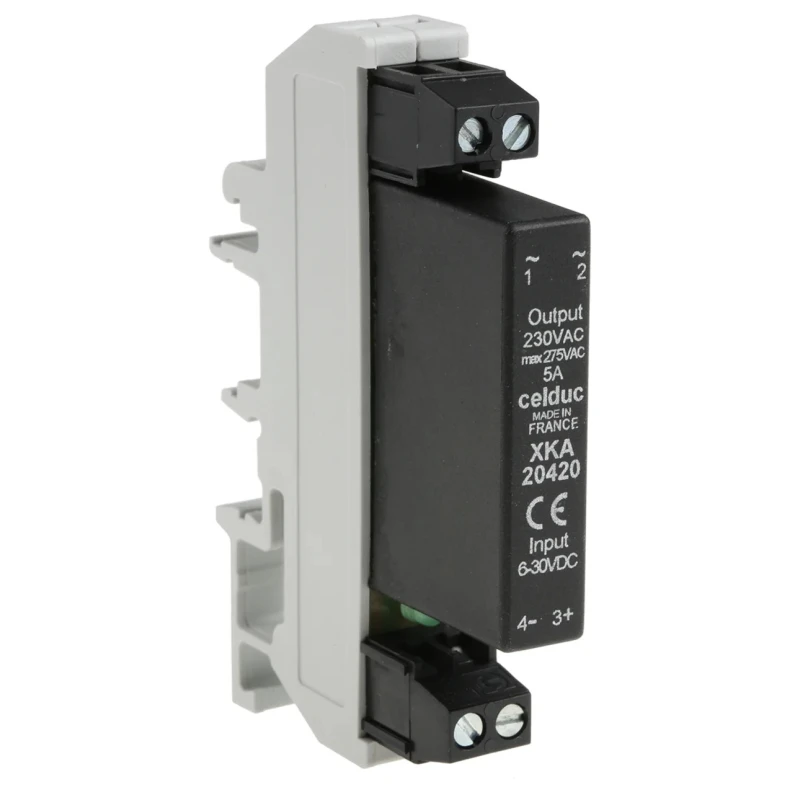 Celduc XK Solid State Interface Relay Control 30V DIN Rail Screw XKA20420