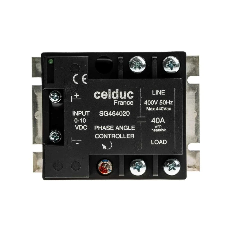 Celduc SG4 Series Solid State Relay Panel Mount 40 A Load, 460 Vrms Load, 10V DC Control SG464020