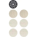 Bosch EXPERT Abrasive Disc Hook & Loop Sanding Disc 125mm Diameter 80 120 180 Grit 7 Pieces 2608901202