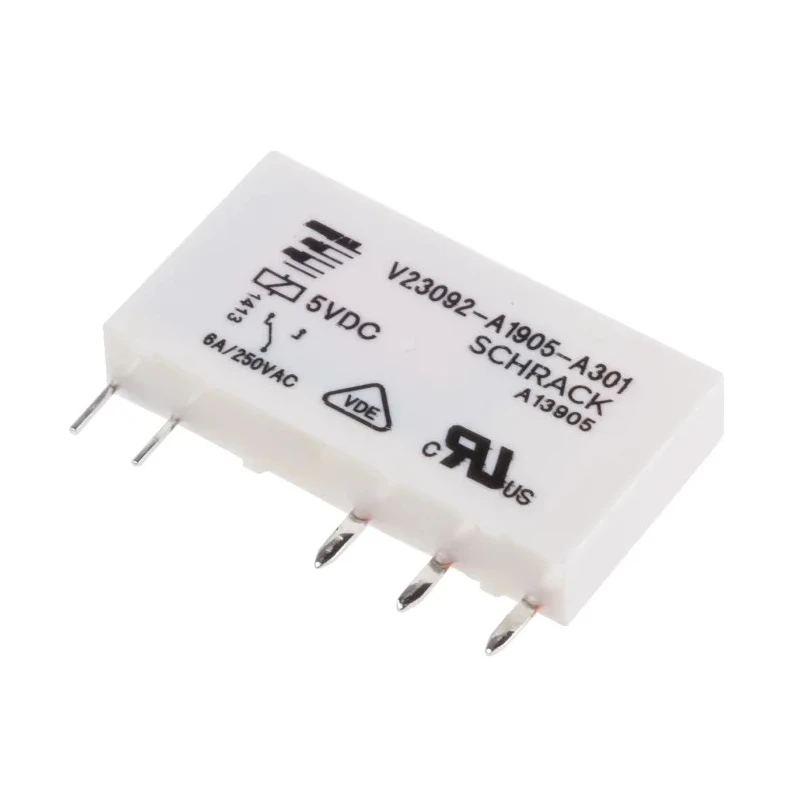 TE Connectivity PCB Power Relay, 5V DC Coil, 6A Switching Current, SPDT, SNR Series V23092A1905A301