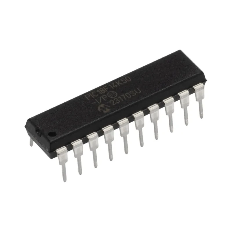 Microchip 8 bit PIC18F Microcontroller, 48 MHz, 16 kB FLASH, 256B RAM, 20-Pin PDIP PIC18F14K50-I/P
