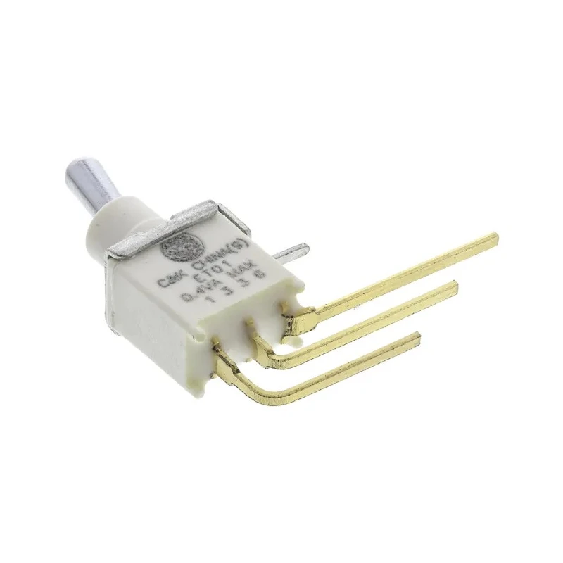 C & K Toggle Switch PCB Mount On-On SPDT Through Hole Terminal 20 V dc 20 V ac ET01MD1AVBE