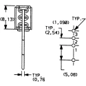 C & K Toggle Switch PCB Mount On-On SPDT Through Hole Terminal 20 V dc 20 V ac ET01MD1AVBE