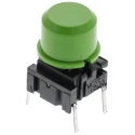 MEC IP67 Green Tactile Switch SPST Momentary 50mA 24V dc Through Hole IP67 3FTL Series 