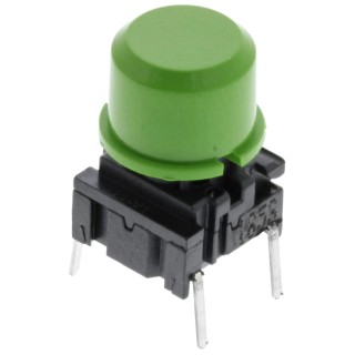 MEC IP67 Green Tactile Switch SPST Momentary 50mA 24V dc Through Hole IP67 3FTL Series 