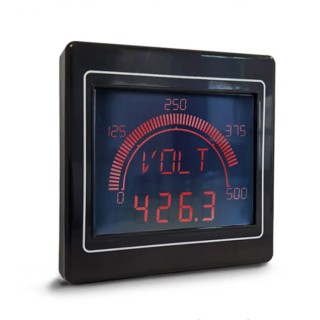 Trumeter APM LCD Digital Panel Multifunction Meter for Frequency, Current, Power, Voltage, 68 mm x 68 mm APM-MAX-M21-NL-4B