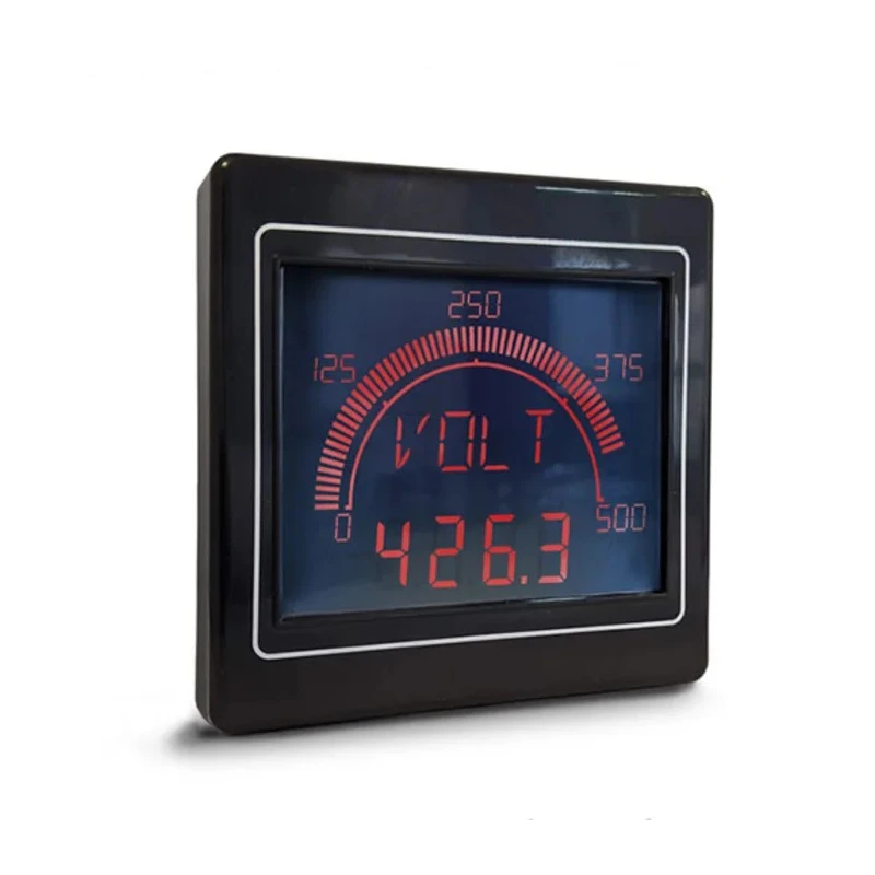 Trumeter APM LCD Digital Panel Multifunction Meter for Frequency, Current, Power, Voltage, 68 mm x 68 mm APM-MAX-M21-NL-4B