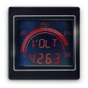 Trumeter APM LCD Digital Panel Multifunction Meter for Voltage, Power, Frequency, Current, 68 mm x 68 mm APM-MAX-M21-NL-4R