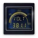 Trumeter APM LCD Digital Panel Multifunction Meter for Voltage, Power, Frequency, Current, 68 mm x 68 mm APM-MAX-M21-NL-4R