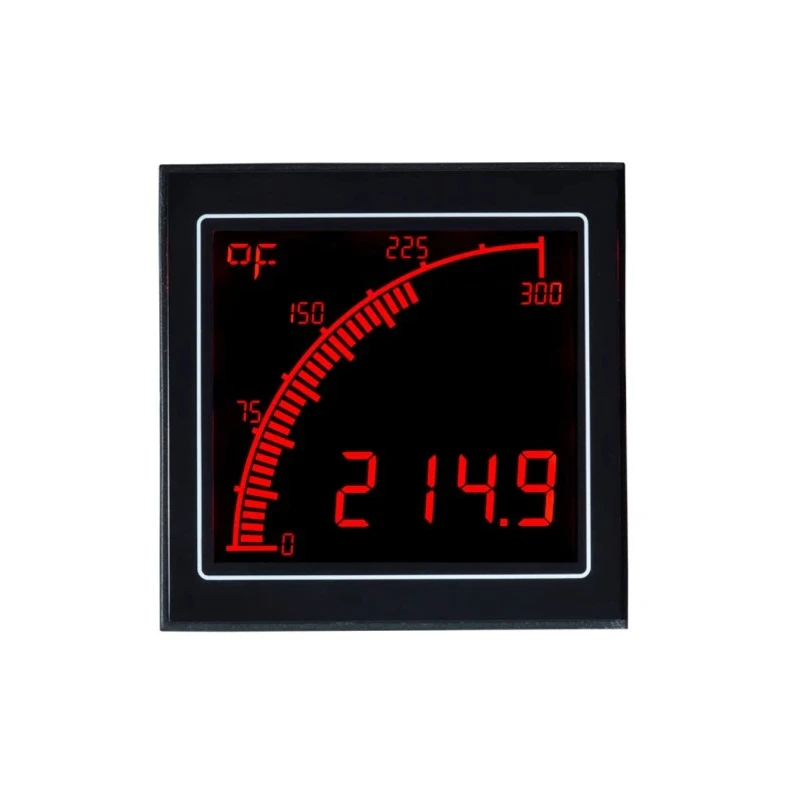 Trumeter APM LCD Multi-Function Panel Temperature Meter, 68 mm x 68 mm, 0.2°C Accuracy APM-TEMP-ANO