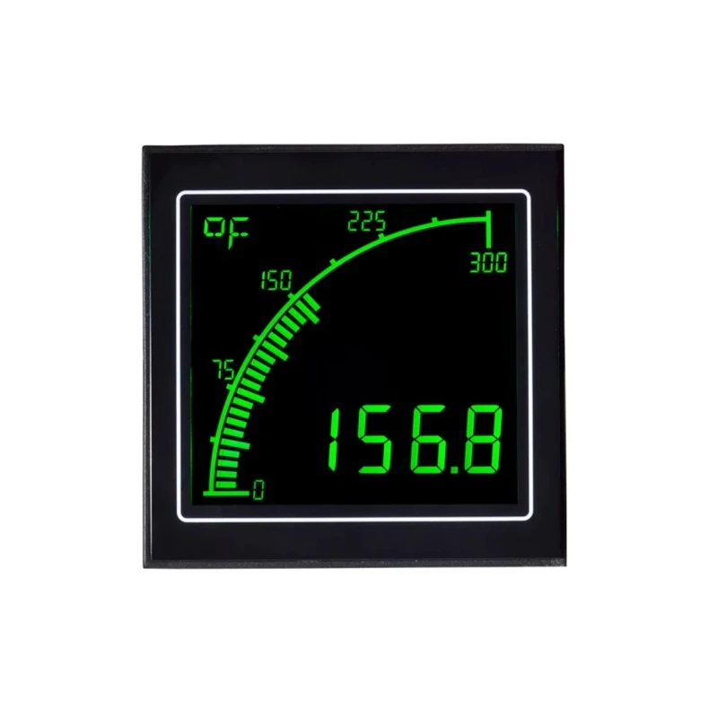 Trumeter APM LCD Multi-Function Panel Temperature Meter, 68 mm x 68 mm, 0.2°C Accuracy APM-TEMP-ANO