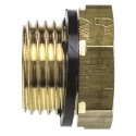 Legris Pneumatic Fitting Brass Pipe Fitting, Straight BSPP BSPP Reducer, Male G 1/2 in to Female BSPP 1/4 in 0168 21 13