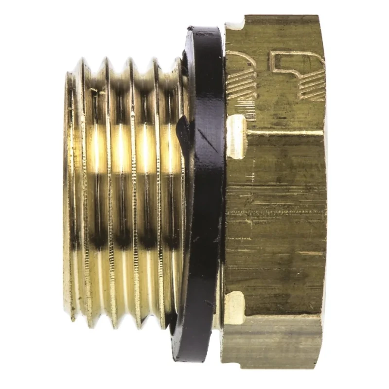 Legris Pneumatic Fitting Brass Pipe Fitting, Straight BSPP BSPP Reducer, Male G 1/2 in to Female BSPP 1/4 in 0168 21 13
