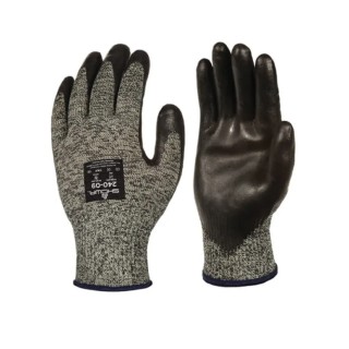 Showa Grey Kevlar Coated Neoprene Gloves Size 10, High Abrasion and Tear Resistance SHO240