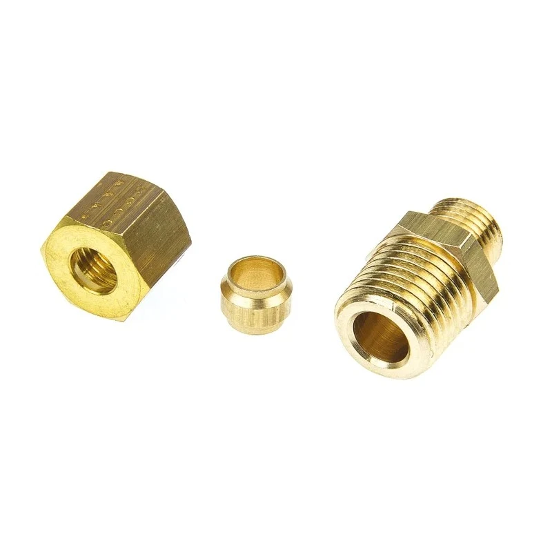 Legris Pneumatic Brass Pipe Fitting Compression Coupler Male BSPT 6 mm to Female Metric 6 mm 0105 06 13
