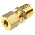Legris Pneumatic Brass Pipe Fitting Compression Coupler Male BSPT 6 mm to Female Metric 6 mm 0105 06 13
