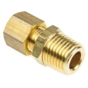 Legris Pneumatic Brass Pipe Fitting Compression Coupler Male BSPT 6 mm to Female Metric 6 mm 0105 06 13