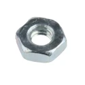 RS PRO Bright Zinc Steel Hex Nut M2.5, DIN 934 560-287