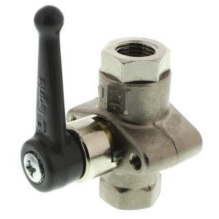Legris Brass Threaded 2-Way BSPP Female Inlet and Outlet Ball Valve with Zinc Alloy Handle 6402 07 13