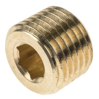 Legris Pneumatic Fitting Brass Pipe Fitting Threaded Plug Male R 1/4 in 0205 13 00