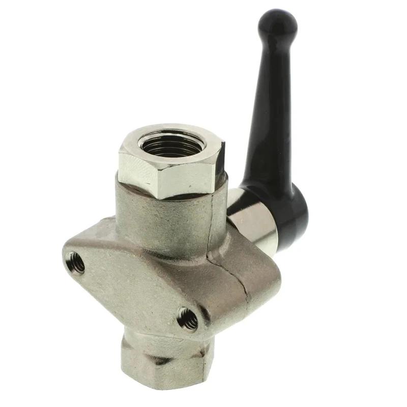 Legris Brass Threaded 2-Way BSPP Female Inlet and Outlet Ball Valve with Zinc Alloy Handle 6402 07 13