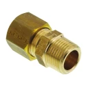Legris Pneumatic Brass Pipe Fitting Compression Coupler Male BSPT 3/8 in to Female Metric 10 mm 0105 10 17