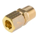 Legris Pneumatic Fitting Brass Pipe Fitting Compression Coupler Male BSPT 1/4 in to Female Metric 8 mm 0105 08 13