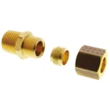 Legris Pneumatic Fitting Brass Pipe Fitting Compression Coupler Male BSPT 1/4 in to Female Metric 8 mm 0105 08 13
