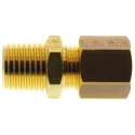 Legris Pneumatic Fitting Brass Pipe Fitting Compression Coupler Male BSPT 1/4 in to Female Metric 8 mm 0105 08 13