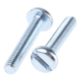 RS PRO Pan Head Slot Steel Machine Screw 16 mm M3 Passivated Zinc Plated 560-782