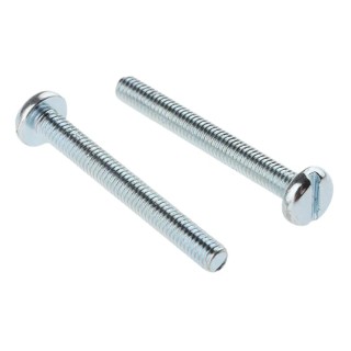 RS PRO Slot Pan Steel Machine Screw 25 mm M3 560-805