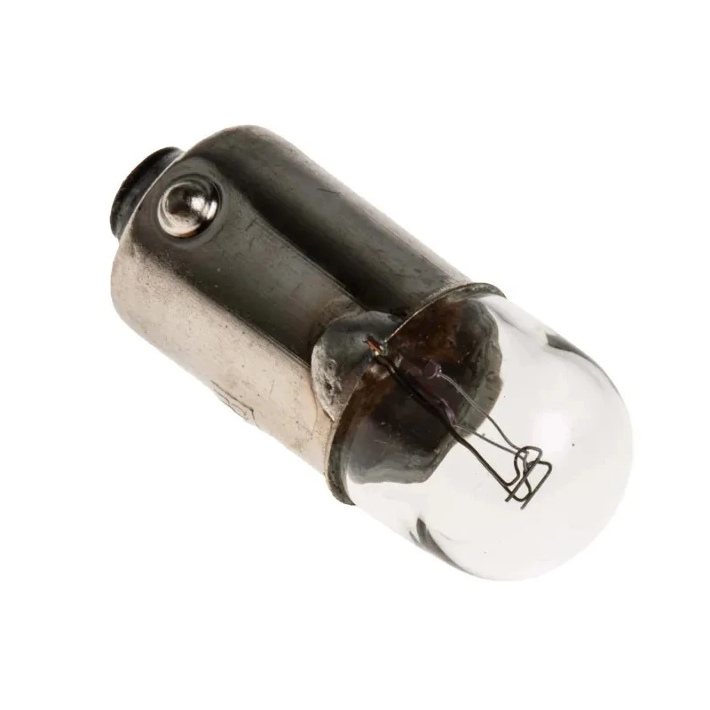 RS PRO BA9S Indicator Light Clear Filament Lamp 24V 83mA 2W, 9mm Diameter, 24mm Length, 10000h Lifespan BA9S