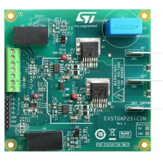 STMicroelectronics Demonstration Board for STGAP2SICSN Isolated 4 A Single Gate Driver EVSTGAP2SICSN