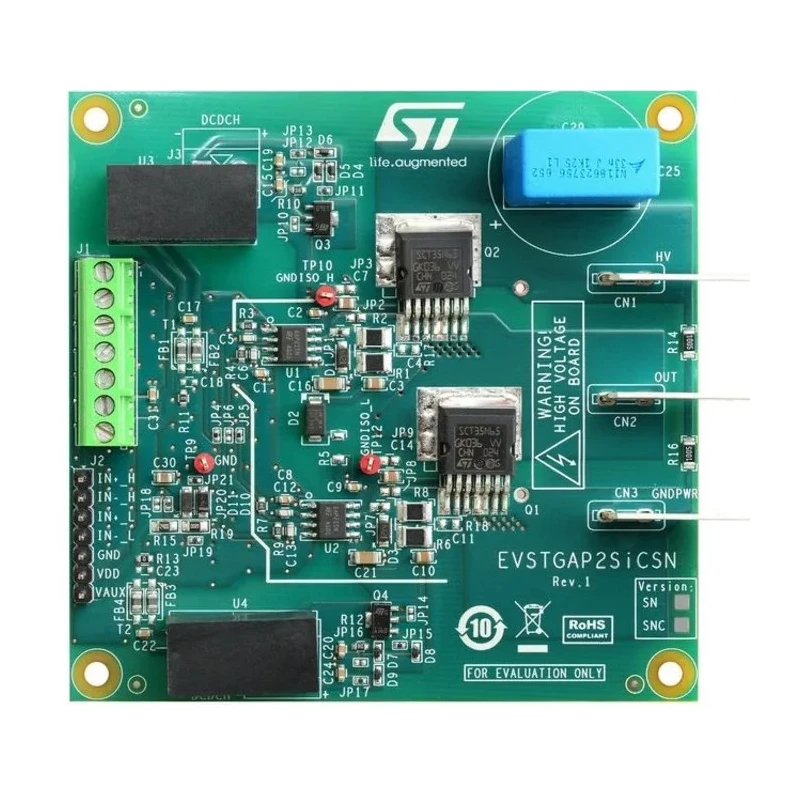 STMicroelectronics Demonstration Board for STGAP2SICSN Isolated 4 A Single Gate Driver EVSTGAP2SICSN