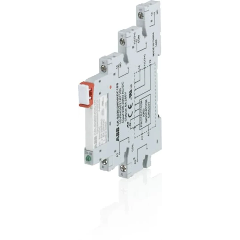ABB CRS 1 Way 240 V AC 240 V DC DIN Rail Relay Socket for CR-S Interface Relay 1SVR405521R7100 CR-S220/240VADC1SS