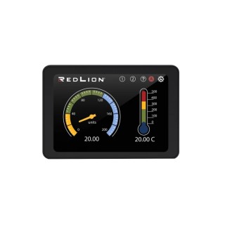Red Lion Digital Panel Multifunction Meter 4.3 in TFT LCD Touchscreen, Analogue Signal, 45mm x 96mm PM500A0400800F00