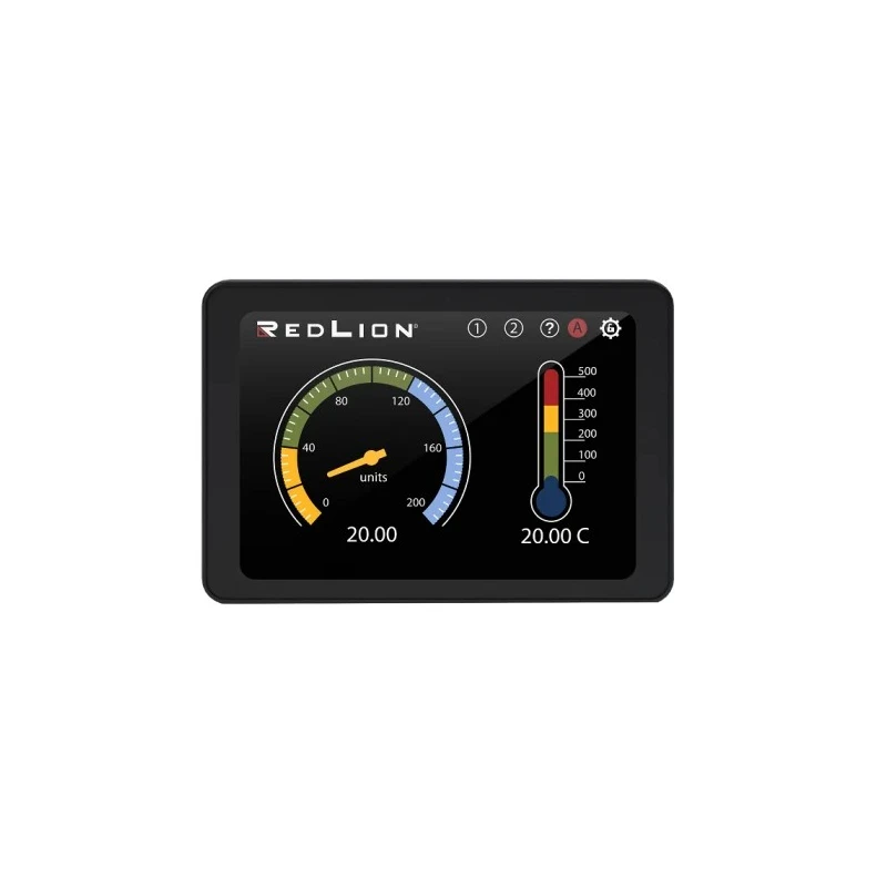 Red Lion Digital Panel Multifunction Meter 4.3 in TFT LCD Touchscreen, Analogue Signal, 45mm x 96mm PM500A0400800F00