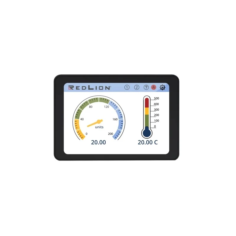 Red Lion Digital Panel Multifunction Meter 4.3 in TFT LCD Touchscreen, Analogue Signal, 45mm x 96mm PM500A0400800F00