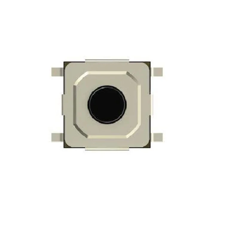 TE Connectivity Black Round Actuator Surface Tactile Switch SPST 50mA MSLPT5252CG3BTR