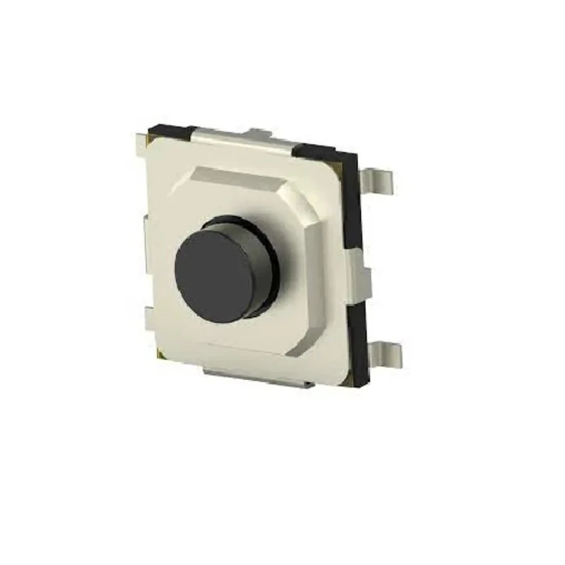 TE Connectivity Black Tactile Switch Round, SPST 50mA, Surface MSLPT5252CG3BTR