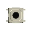 TE Connectivity Black Tactile Switch Round, SPST 50mA, Surface MSLPT5252CG3BTR