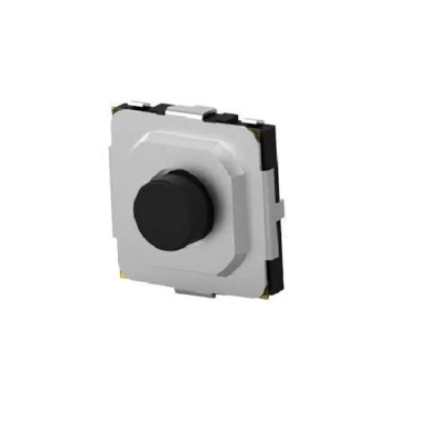 TE Connectivity Black Round Tactile Switch SPST 50mA 12V dc Surface Mount MSLPT5252CL1BTR