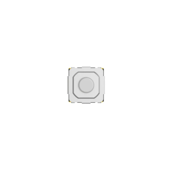 TE Connectivity Black Round Tactile Switch SPST 50mA Surface Mount MSLPT5252CL2WTR