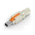 TE Connectivity Industrial Mini I/O Cable Straight Mini I/O Connector Male, 8 Way, Shielded 2350310-1