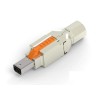 TE Connectivity Industrial Mini I/O Cable Straight Mini I/O Connector Male 8 Way Shielded 2350310-2